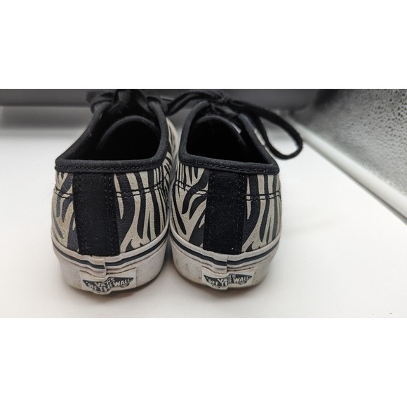 Vans Off The Wall Doheny Decon Women Metallic Zebra Print Shoes 721356 Sz 6 - Picture 3 of 9